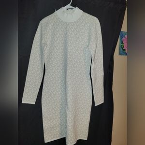 NEW Michael Kors Jacquard logo turtleneck dress